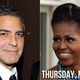 Illustration for article titled Sexual Black Widow Michelle Obama Catches George Clooney in her Presidential Web